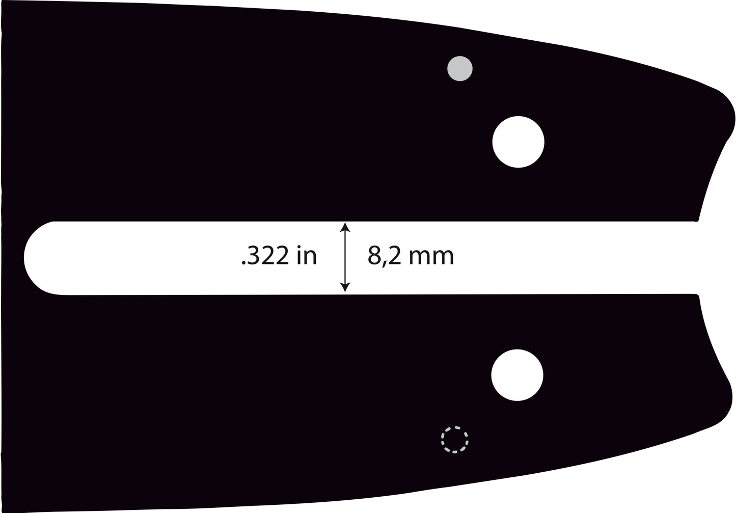 Oregon 543484 - 1 x 160SDEA074 Guide Bar and 2 x 91PX055E Saw Chains