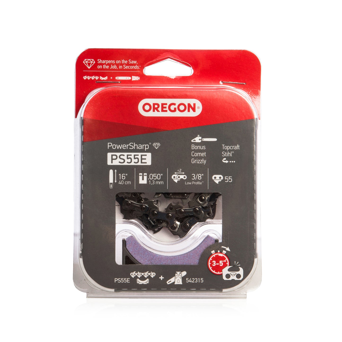 Oregon PS55E - PowerSharp Chainsaw Chain - 55 Drive Links