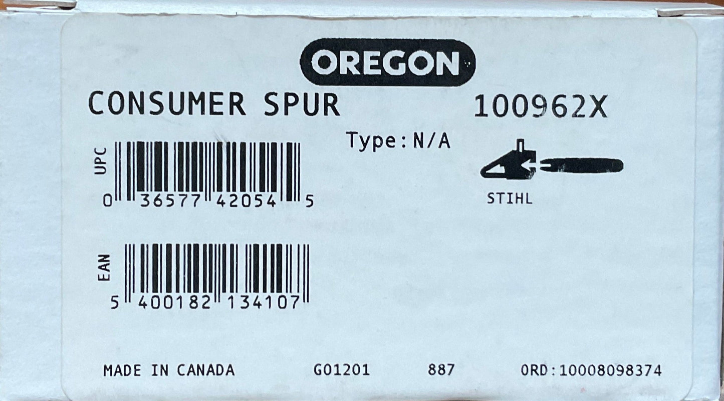 Oregon 100962X Fixed Consumer Spur Chainsaw Drive Sprocket